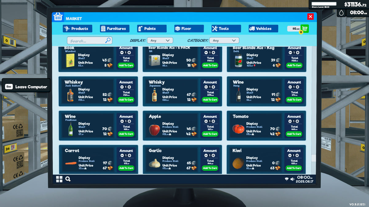 Supermarket Simulator – Mídia Digital (Steam/PC)